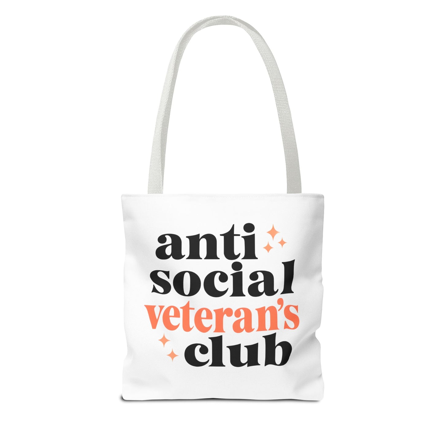 Anti Social Veteran's Club Tote Bag
