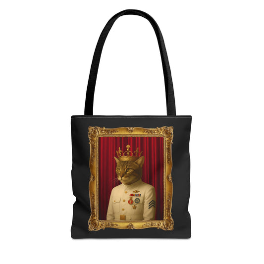 Navy Cat Tote Bag