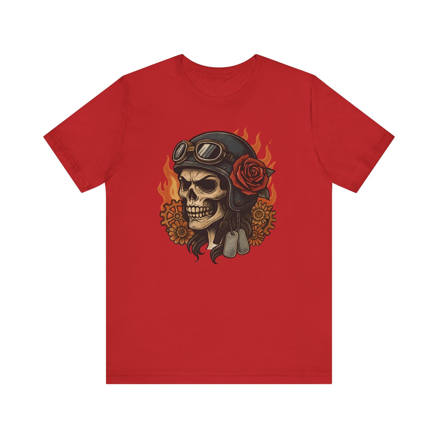 Flaming Skull Unisex Tee