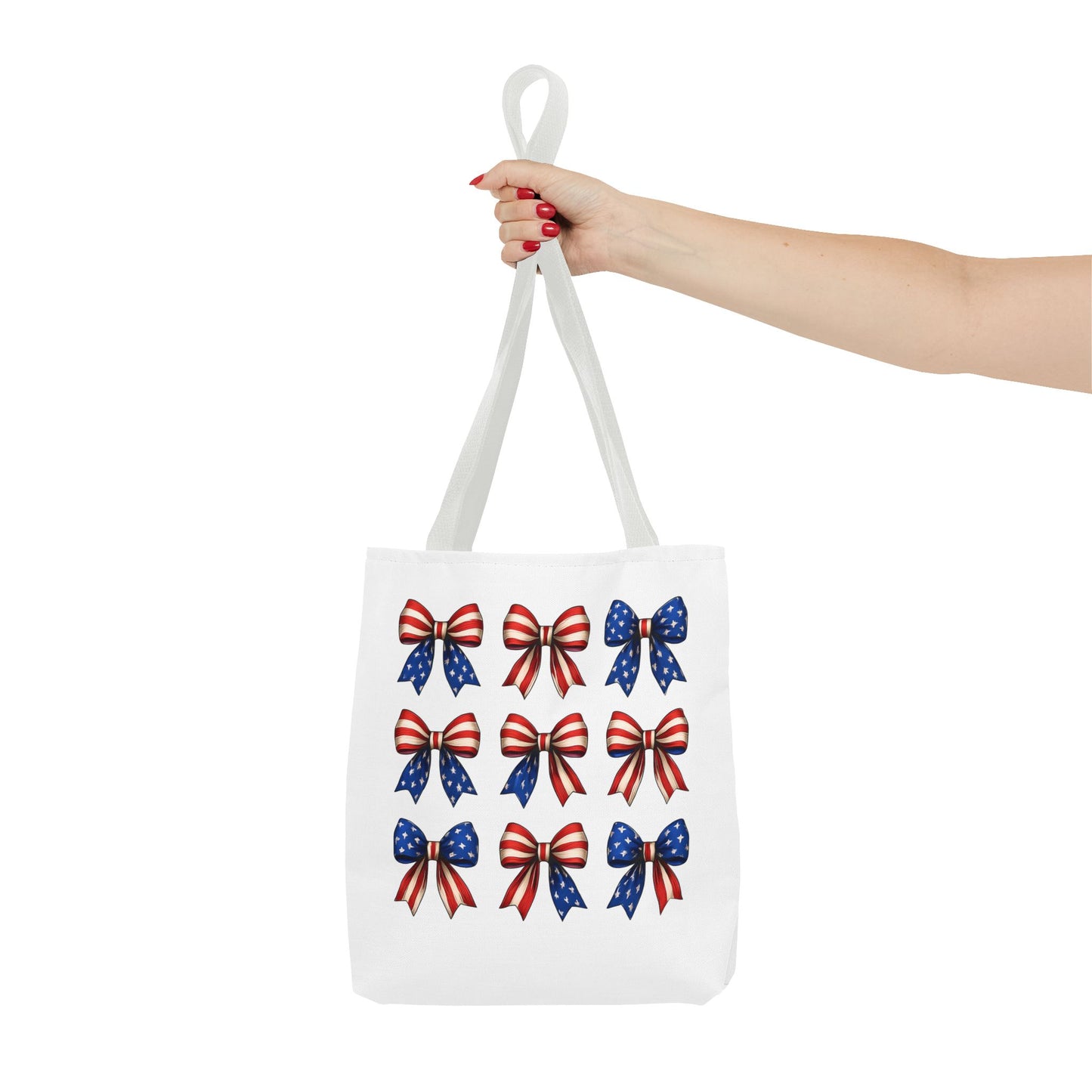 Patriotic Bow Tote Bag