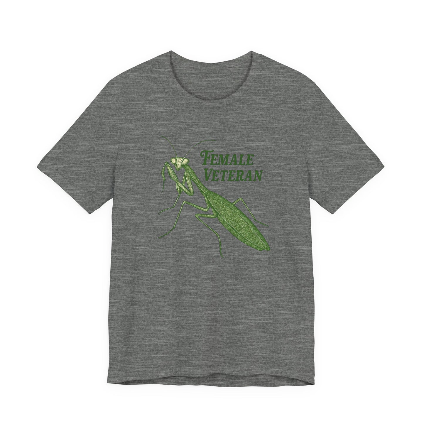 Female Veteran Praying Mantis Tee