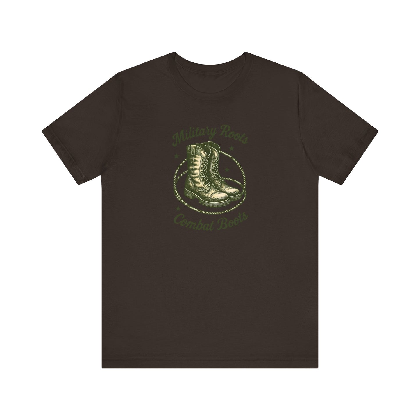 Military Roots Combat Boots Unisex Tee