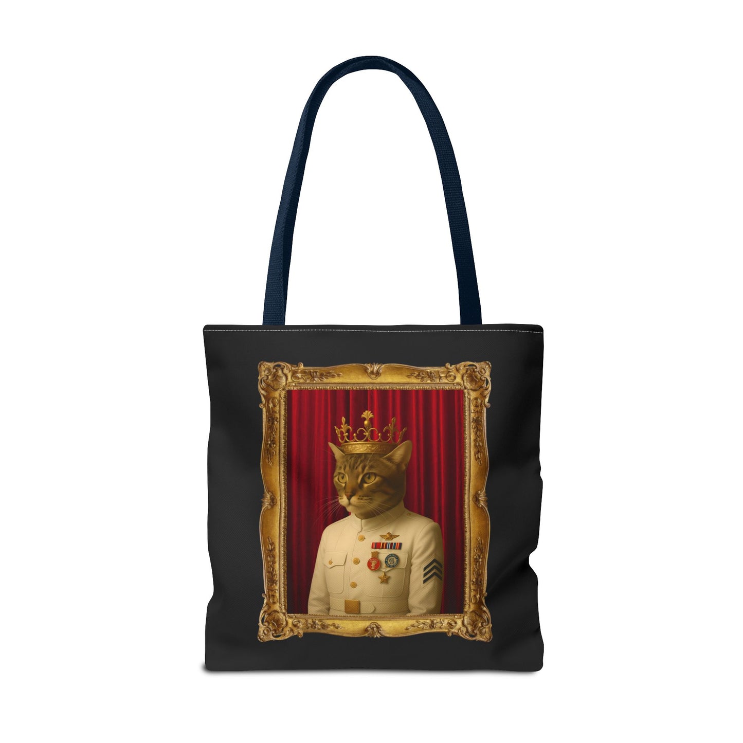 Navy Cat Tote Bag