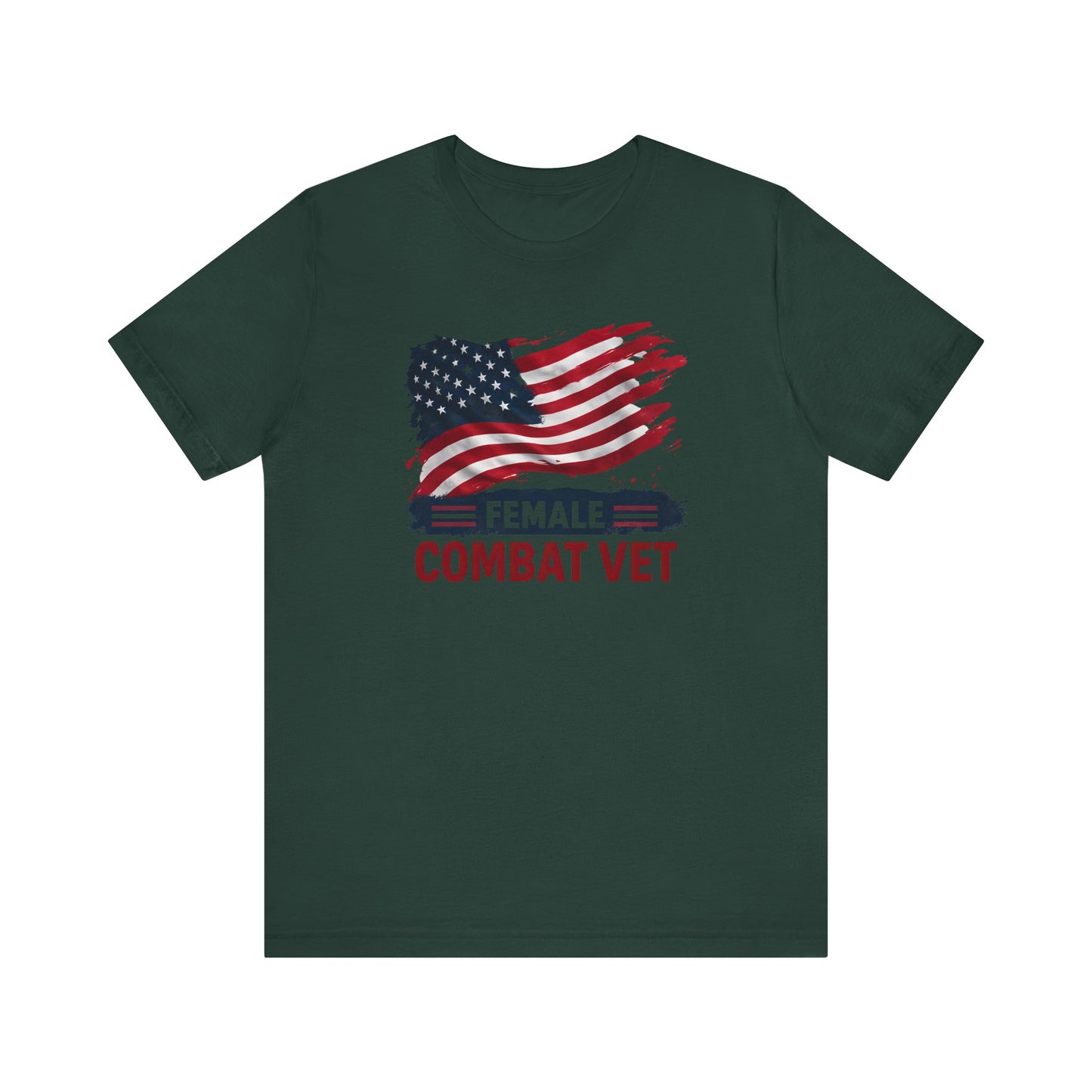 American Flag Female Veteran Tee