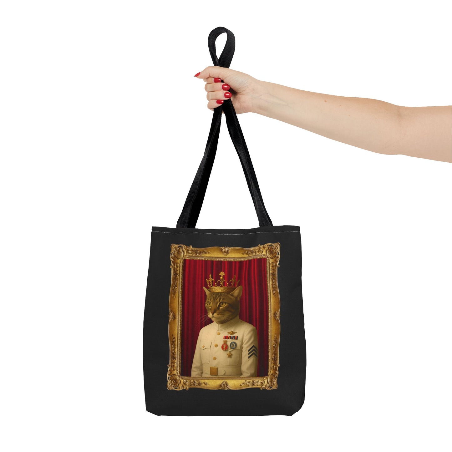 Navy Cat Tote Bag