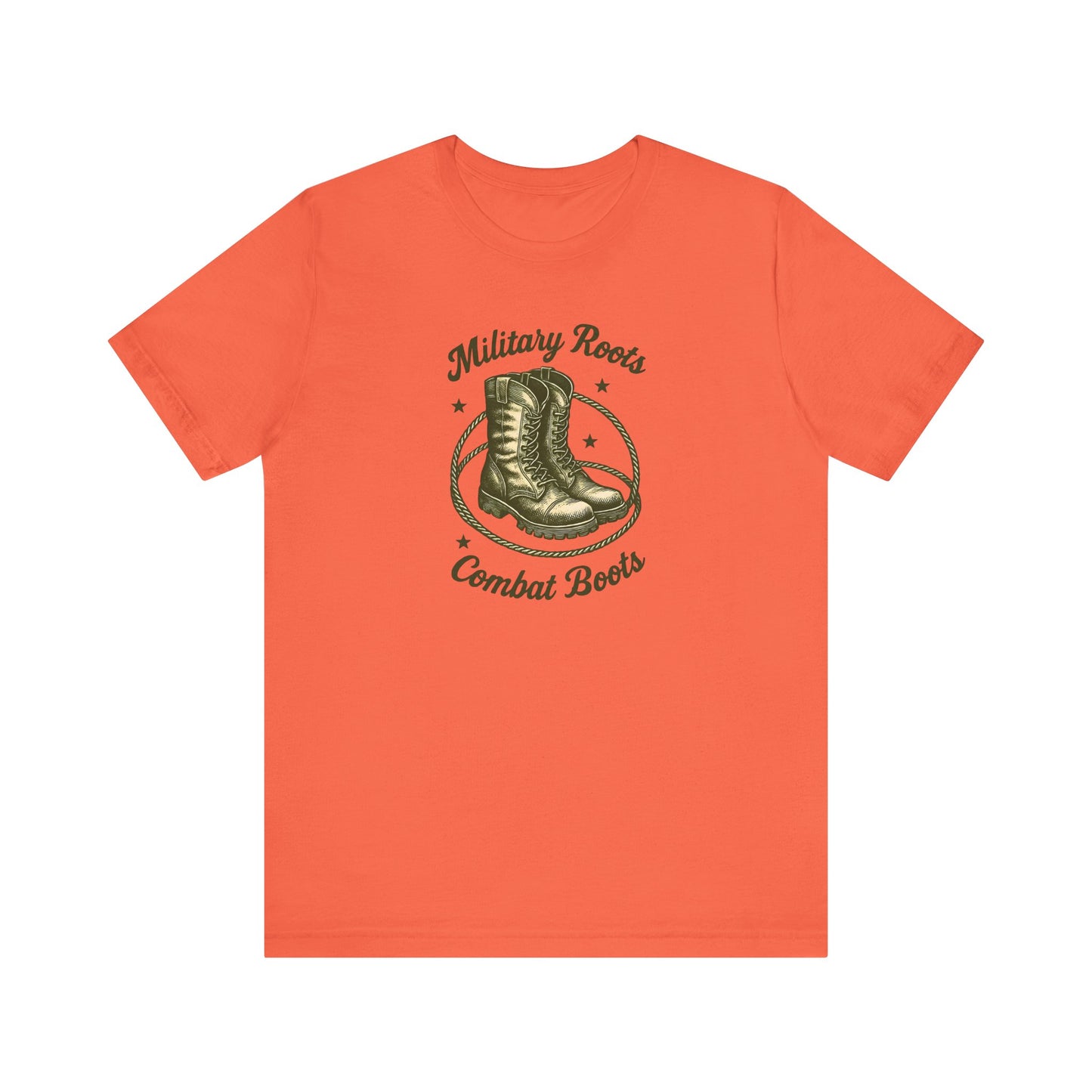 Military Roots Combat Boots Unisex Tee