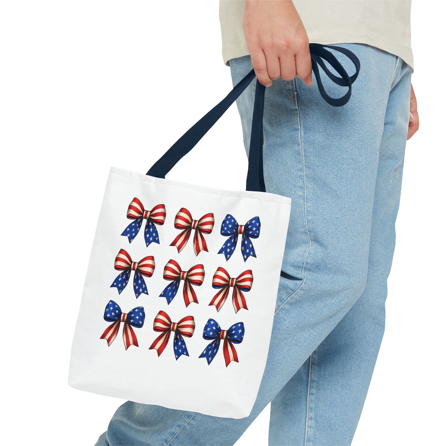 Patriotic Bow Tote Bag