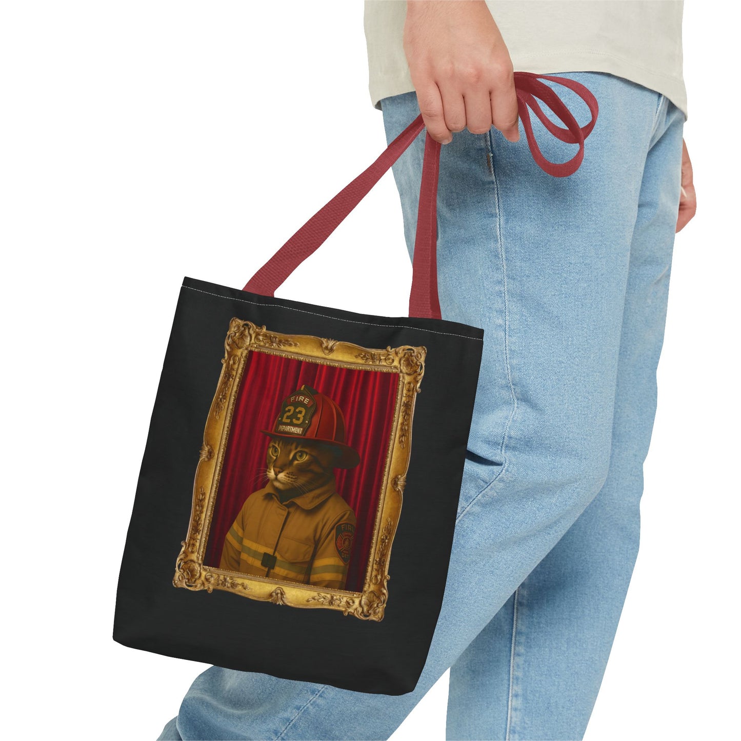 Firefighter Cat Tote Bag