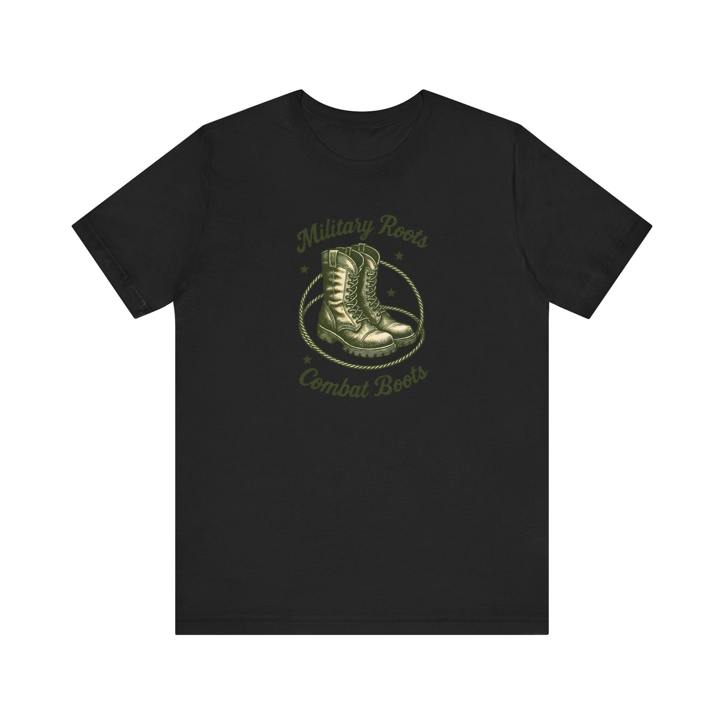 Military Roots Combat Boots Unisex Tee