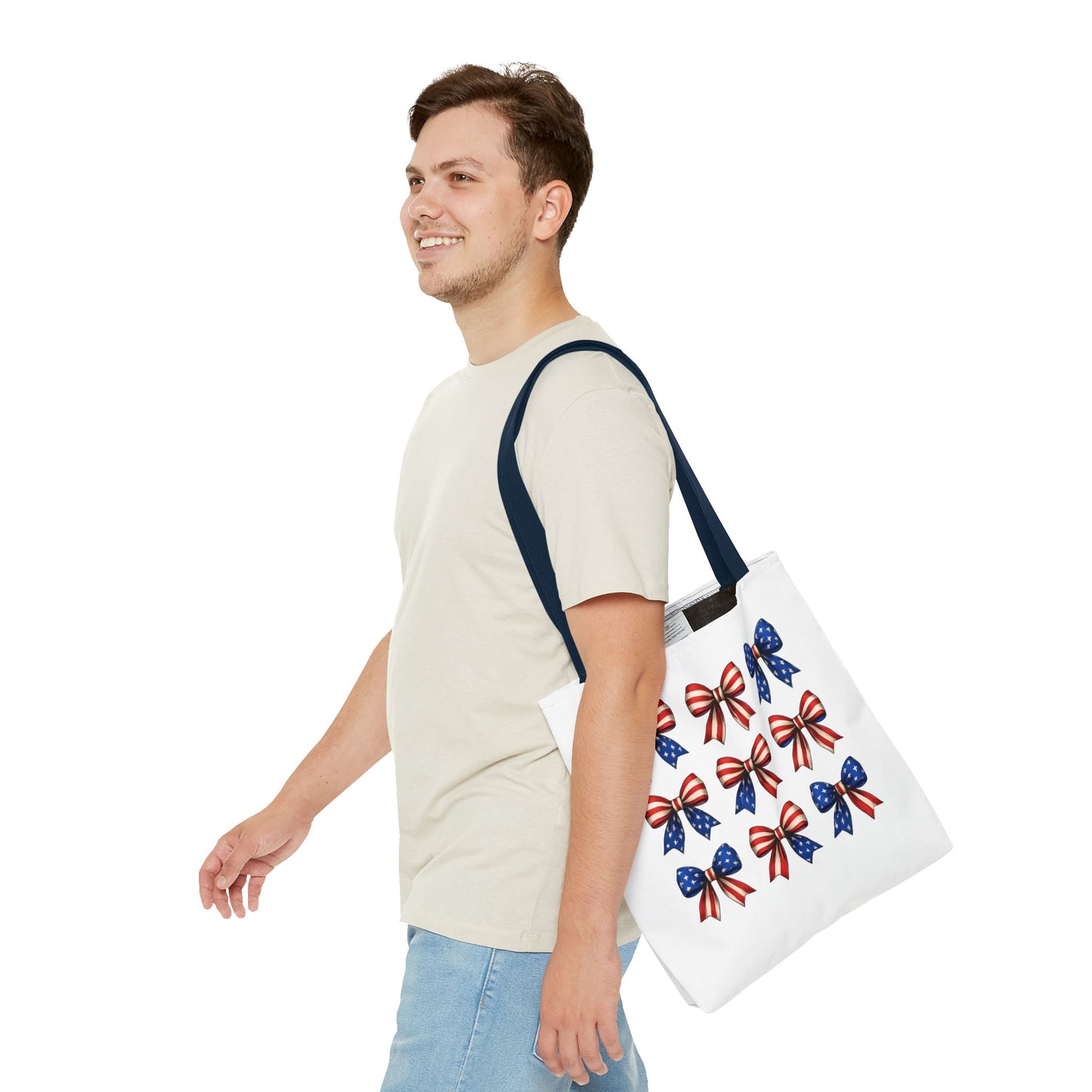 Patriotic Bow Tote Bag