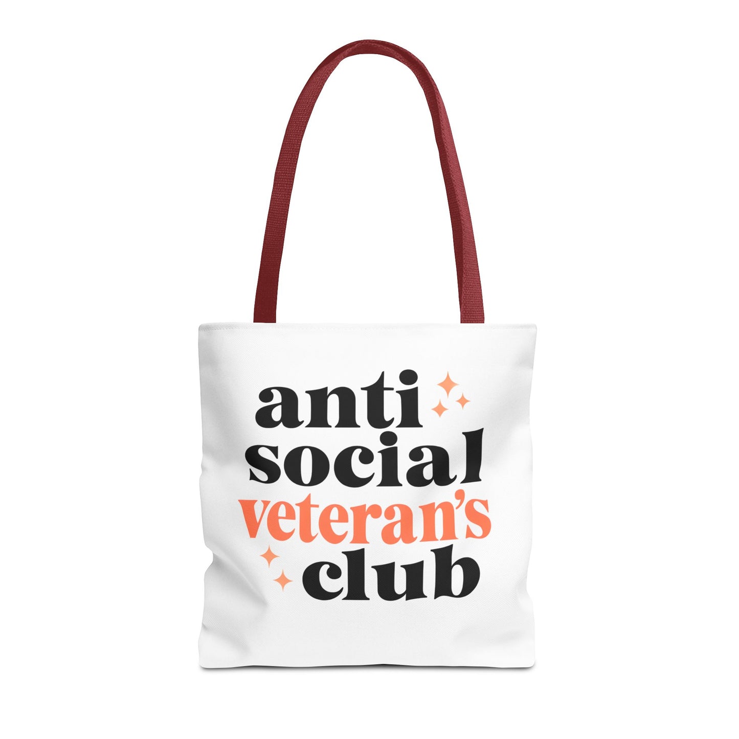 Anti Social Veteran's Club Tote Bag