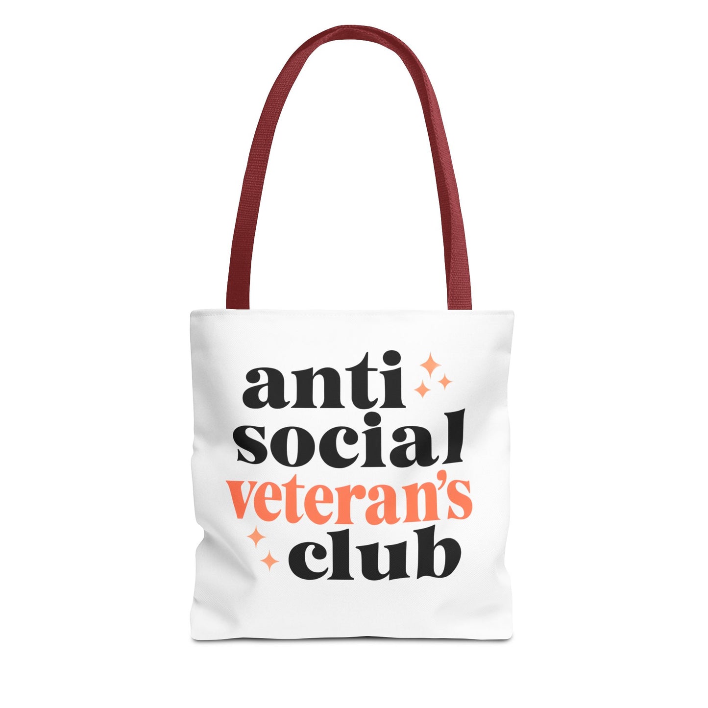Anti Social Veteran's Club Tote Bag