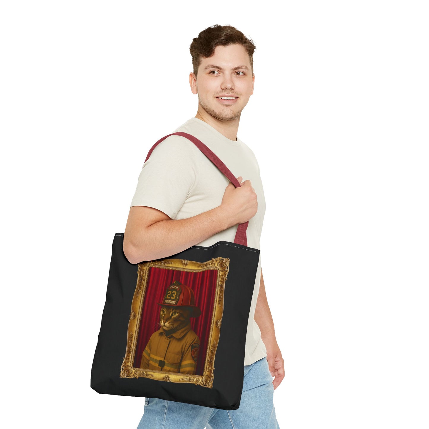 Firefighter Cat Tote Bag