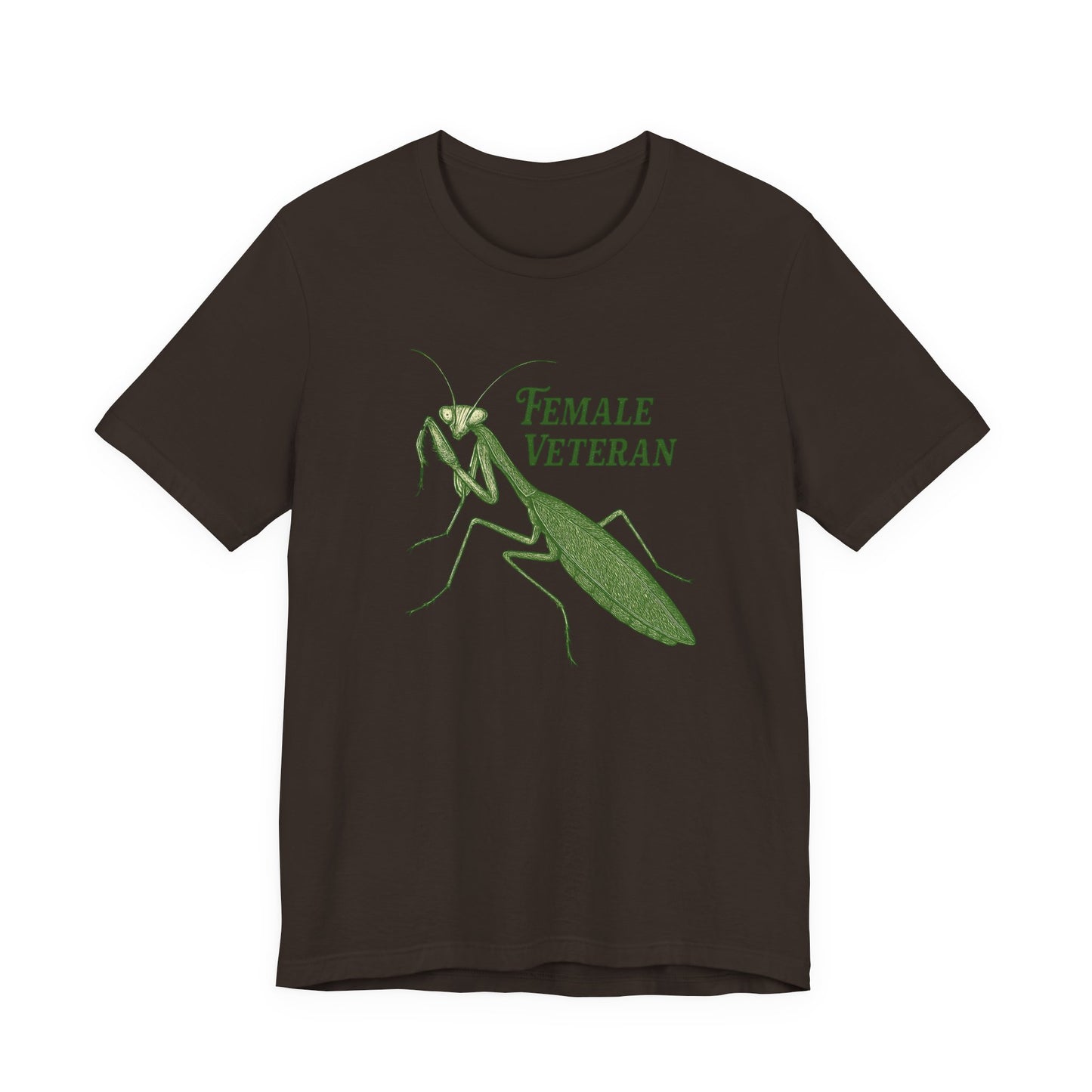Female Veteran Praying Mantis Tee