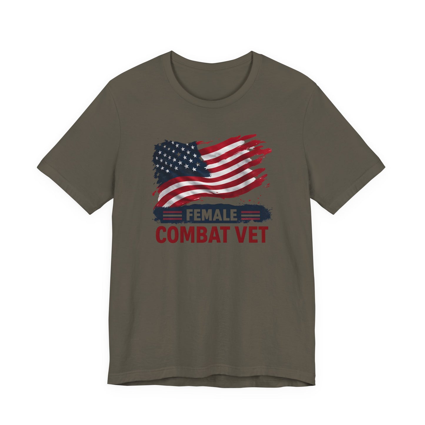 American Flag Female Veteran Tee