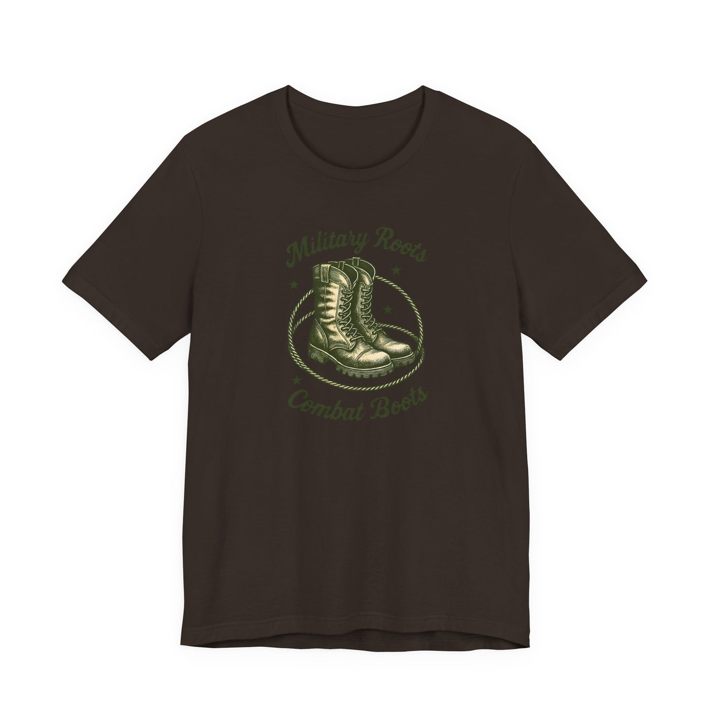 Military Roots Combat Boots Unisex Tee