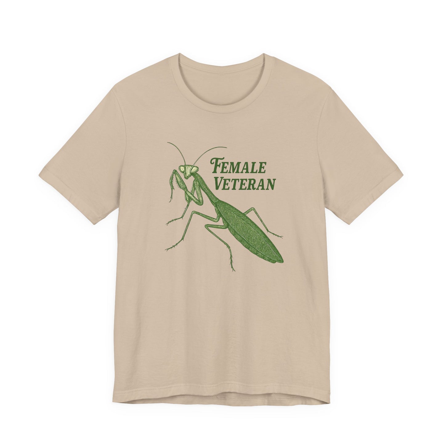 Female Veteran Praying Mantis Tee