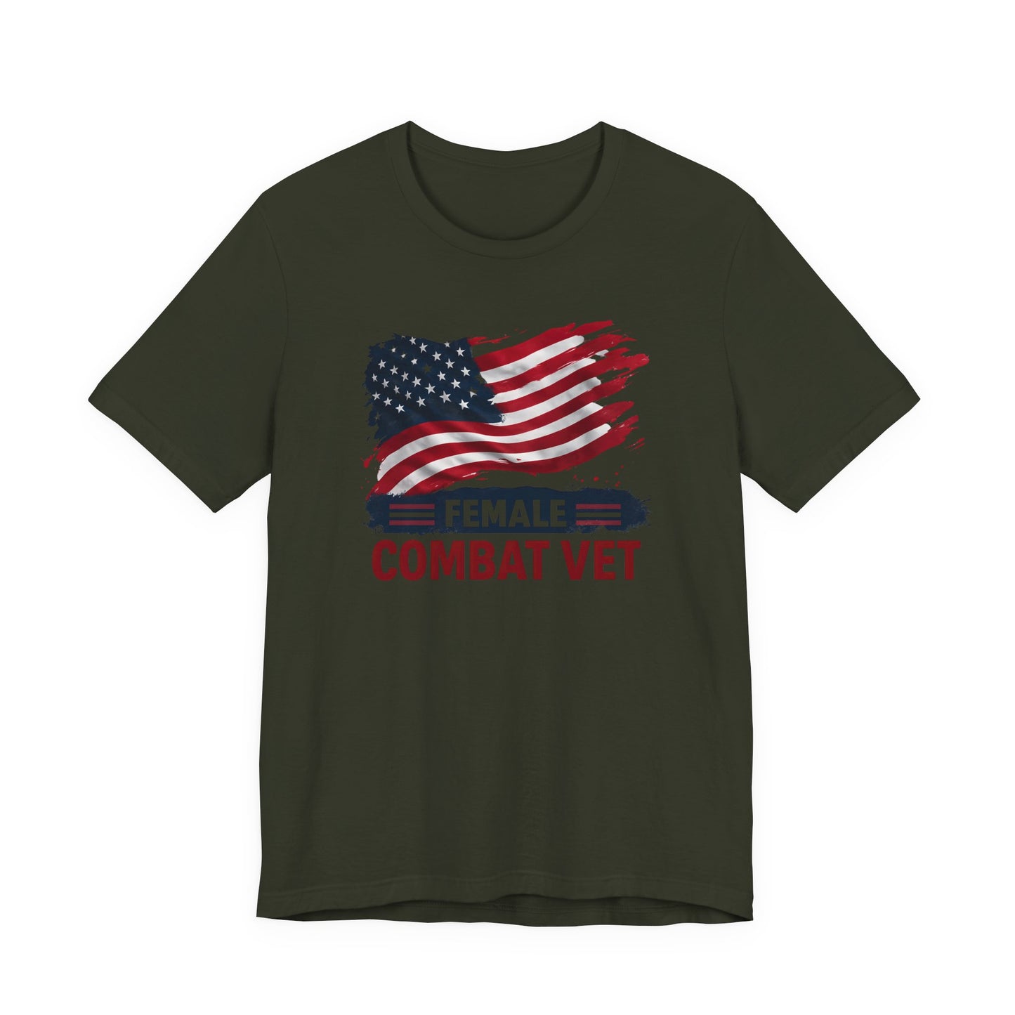 American Flag Female Veteran Tee