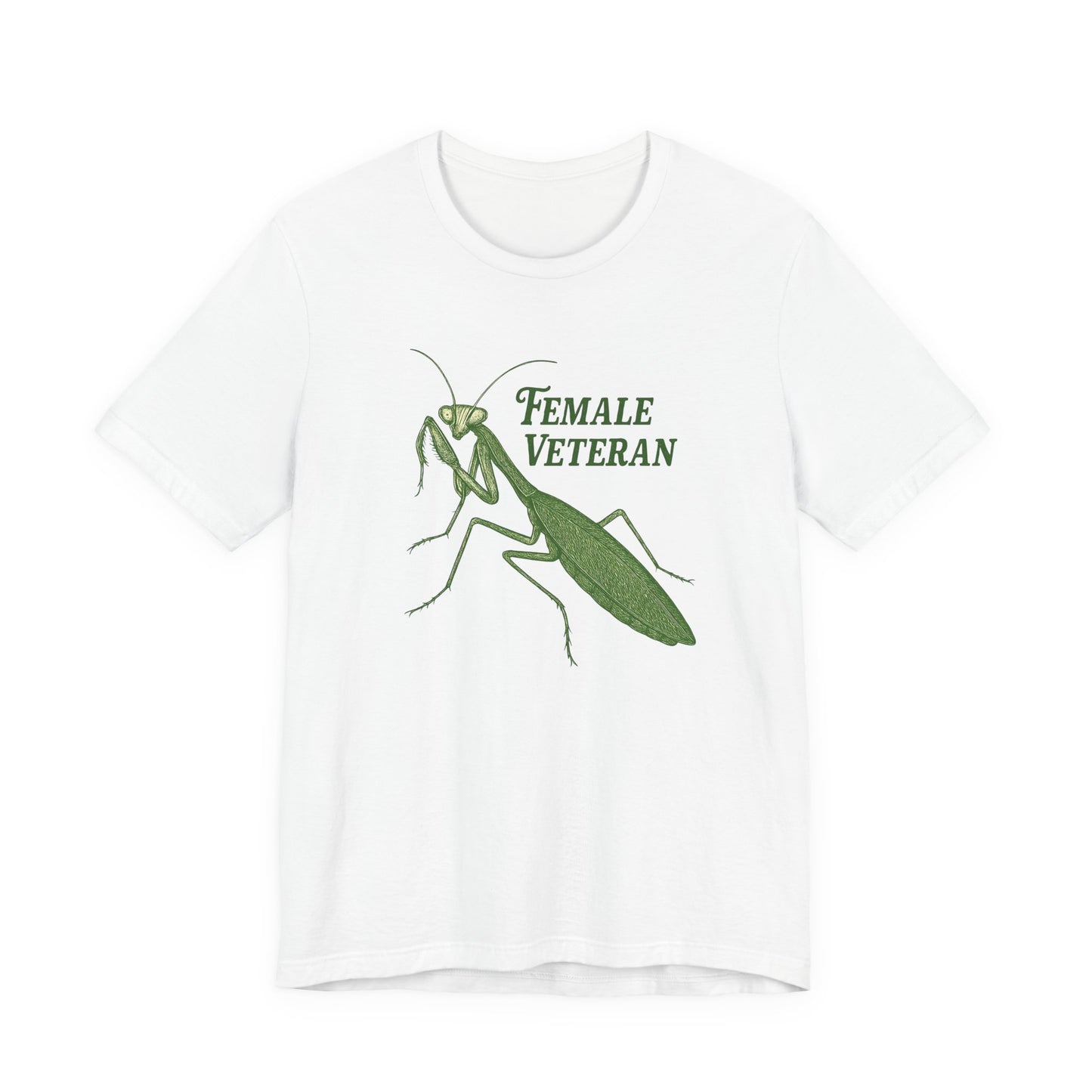 Female Veteran Praying Mantis Tee