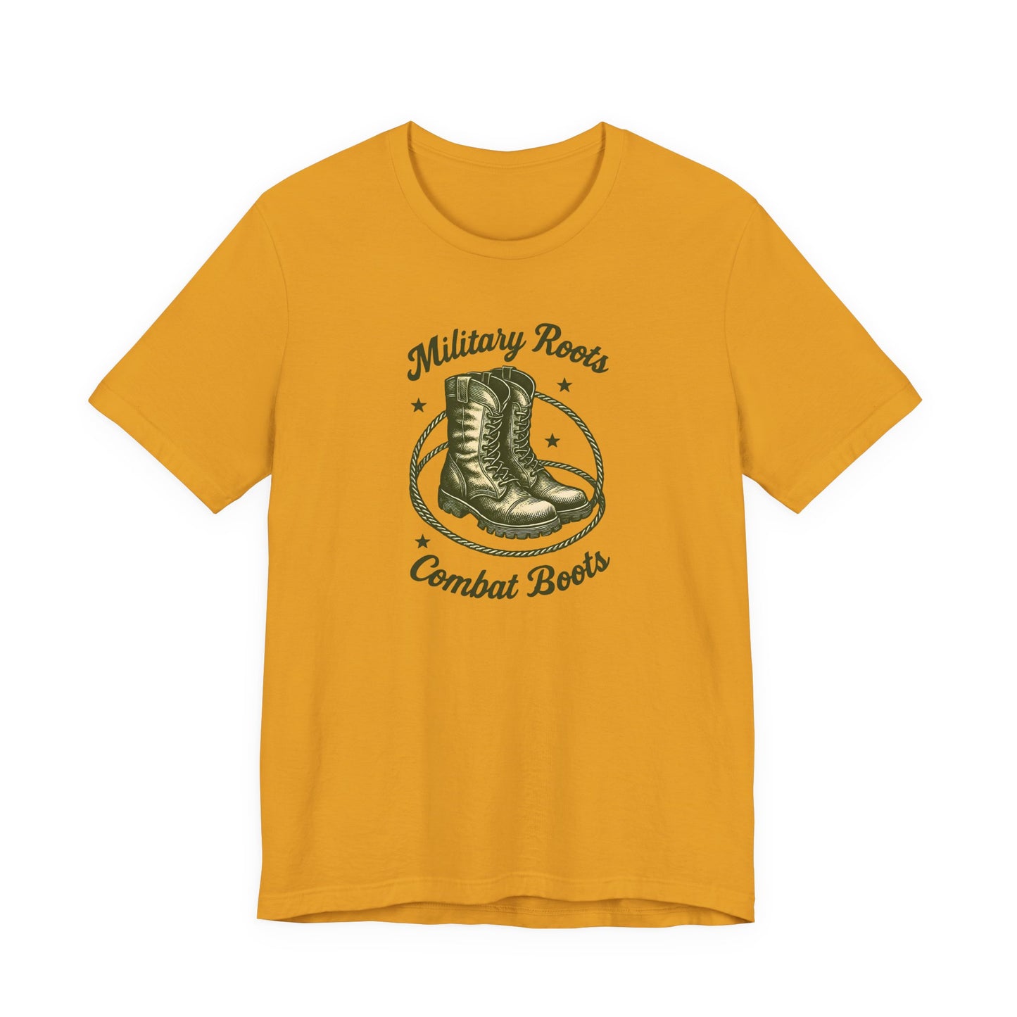 Military Roots Combat Boots Unisex Tee