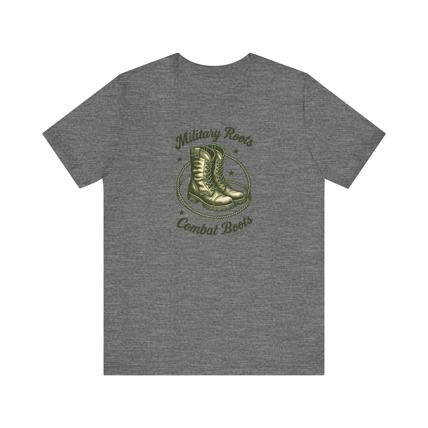 Military Roots Combat Boots Unisex Tee