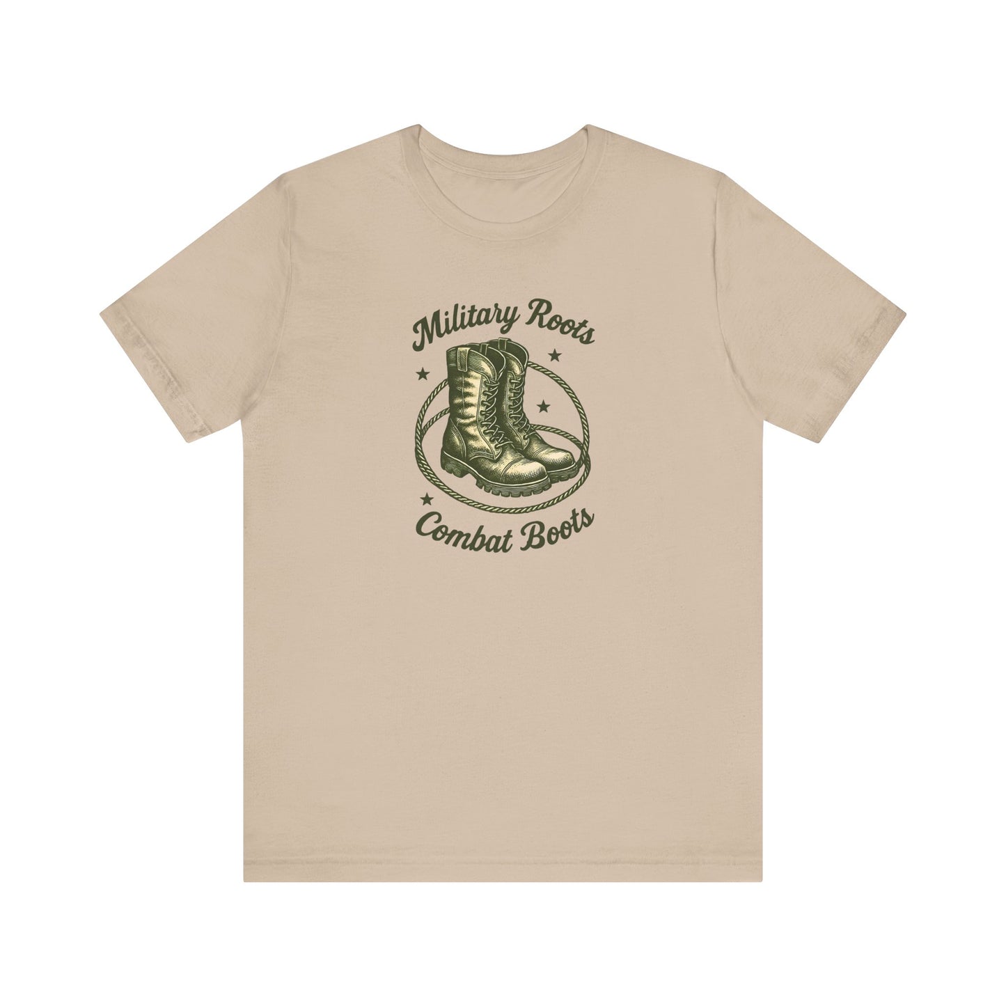 Military Roots Combat Boots Unisex Tee