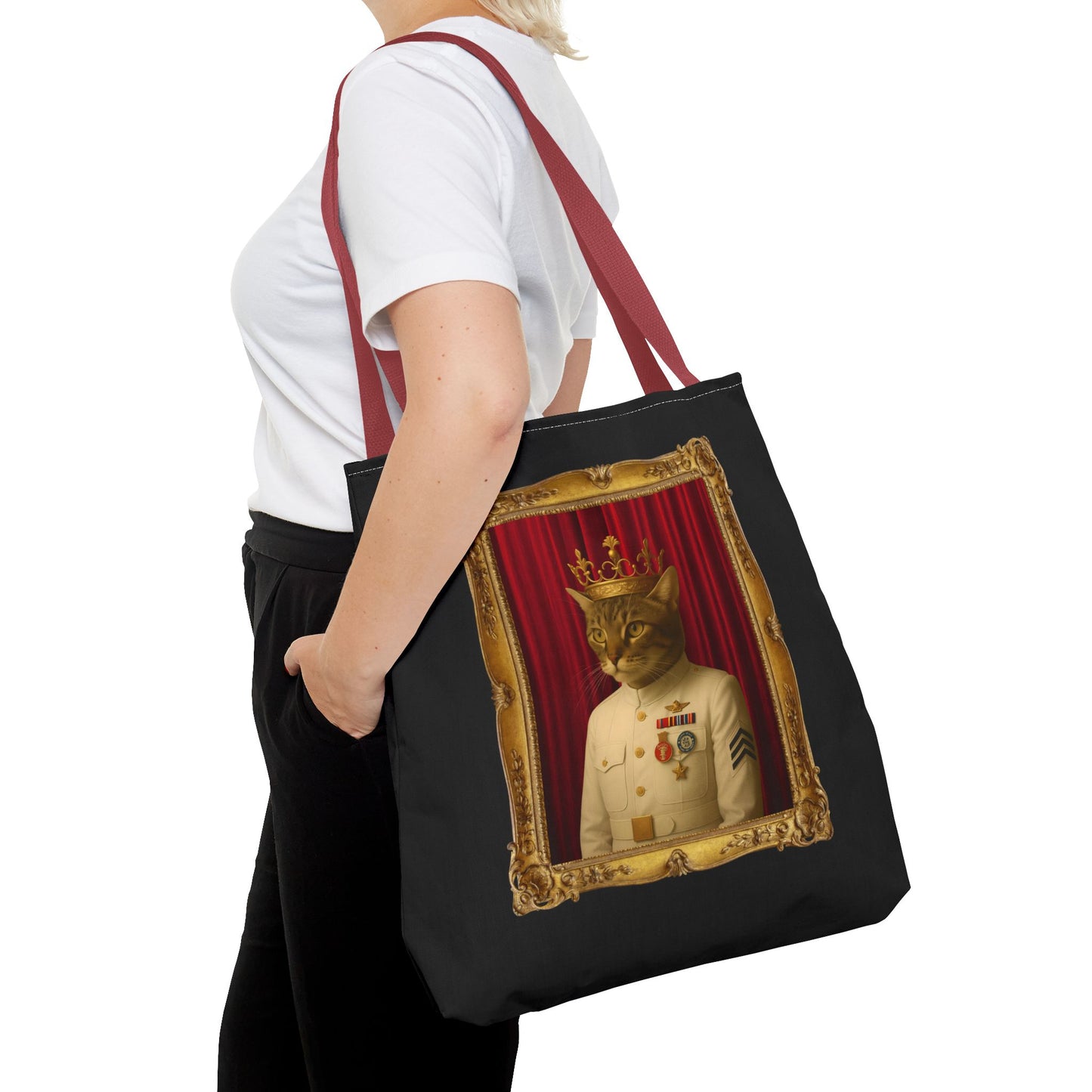 Navy Cat Tote Bag