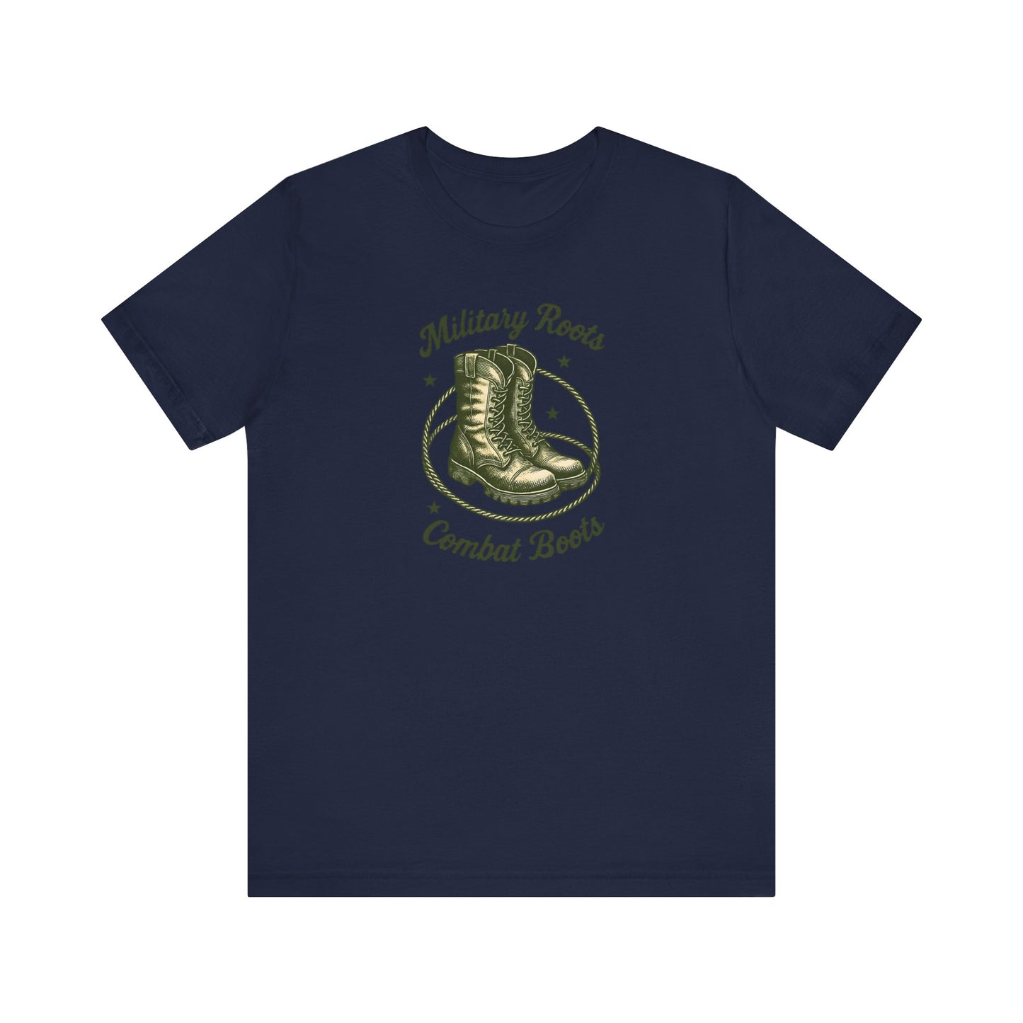 Military Roots Combat Boots Unisex Tee