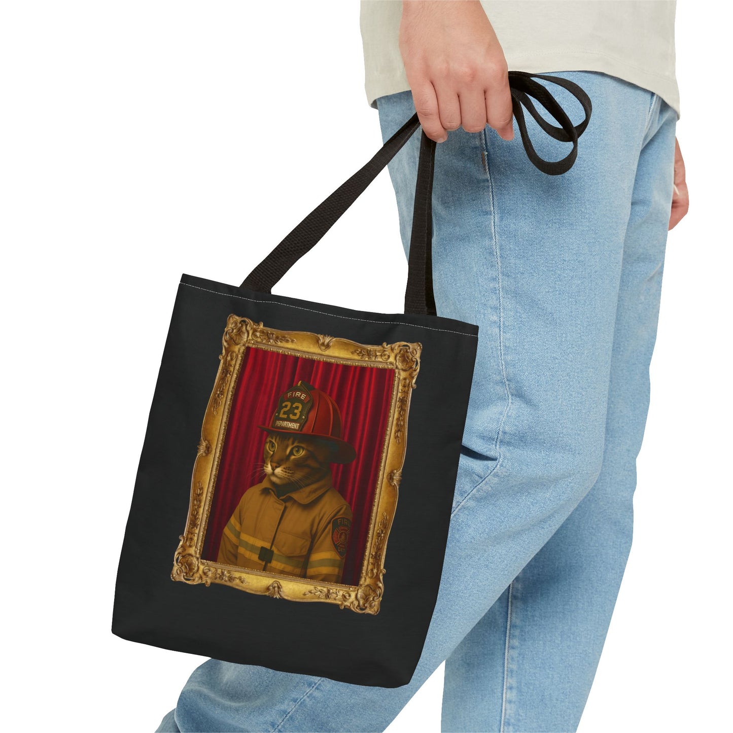 Firefighter Cat Tote Bag