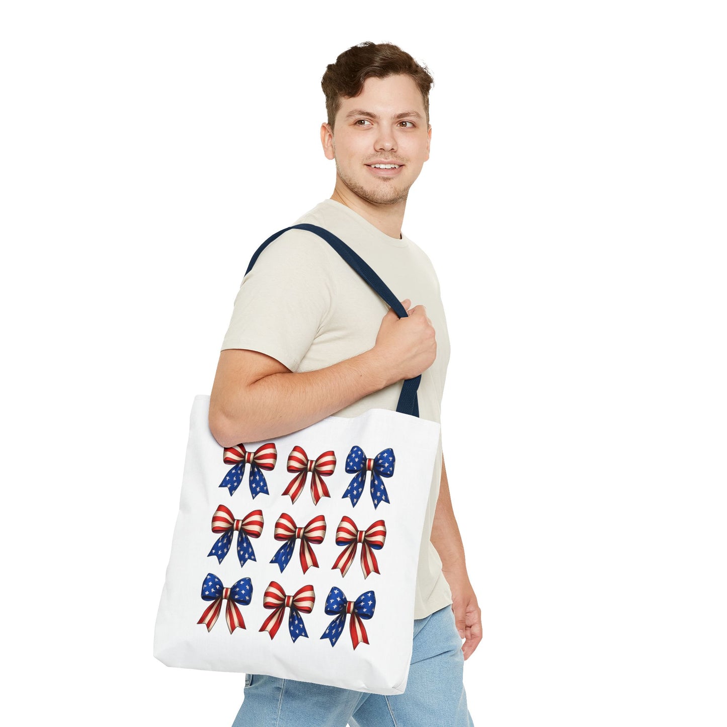 Patriotic Bow Tote Bag
