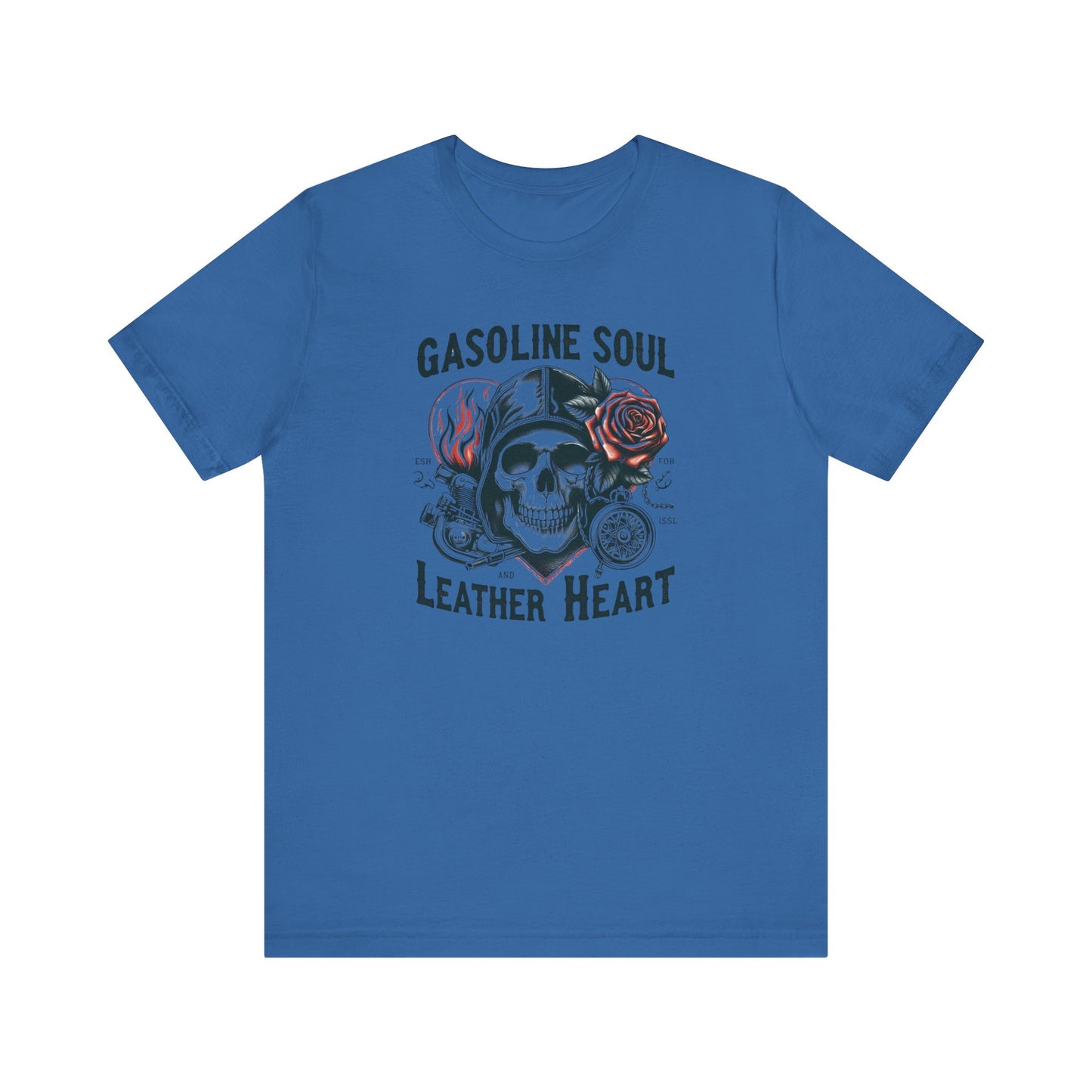 Gasoline Soul Leather Heart Tee