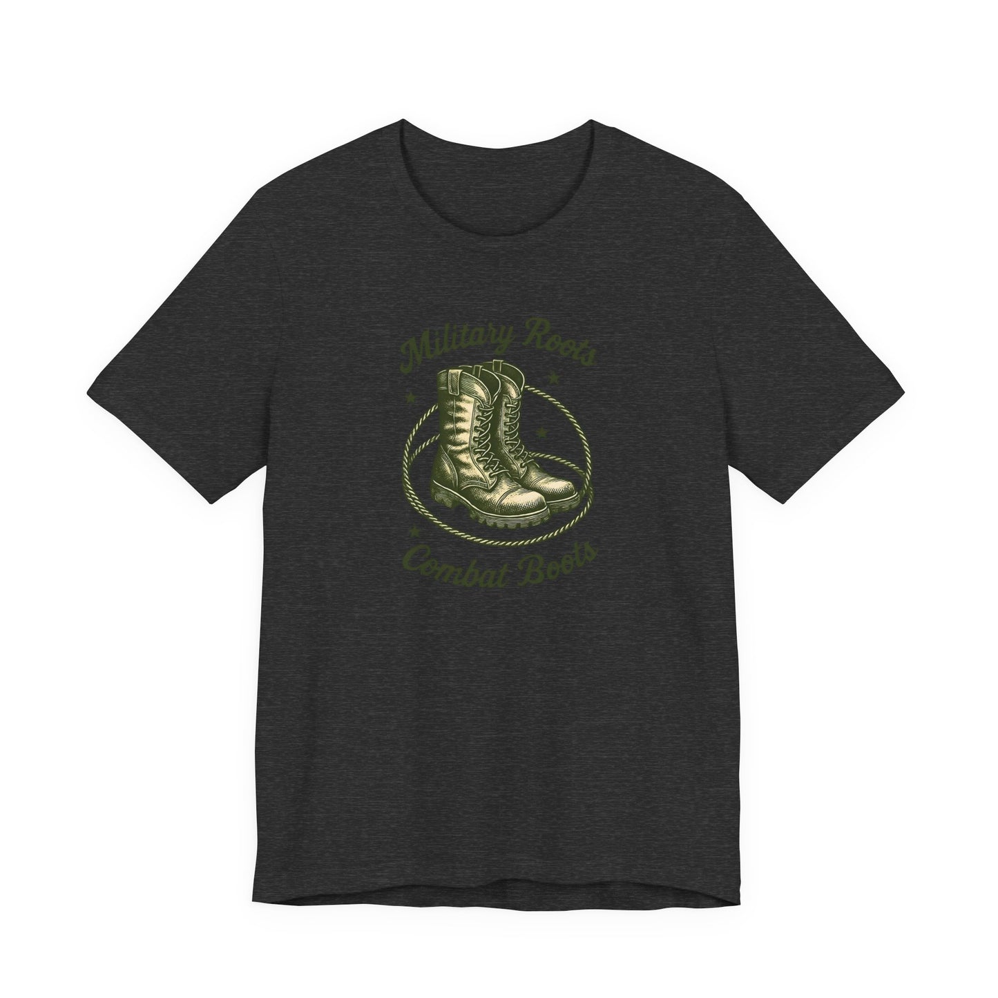 Military Roots Combat Boots Unisex Tee