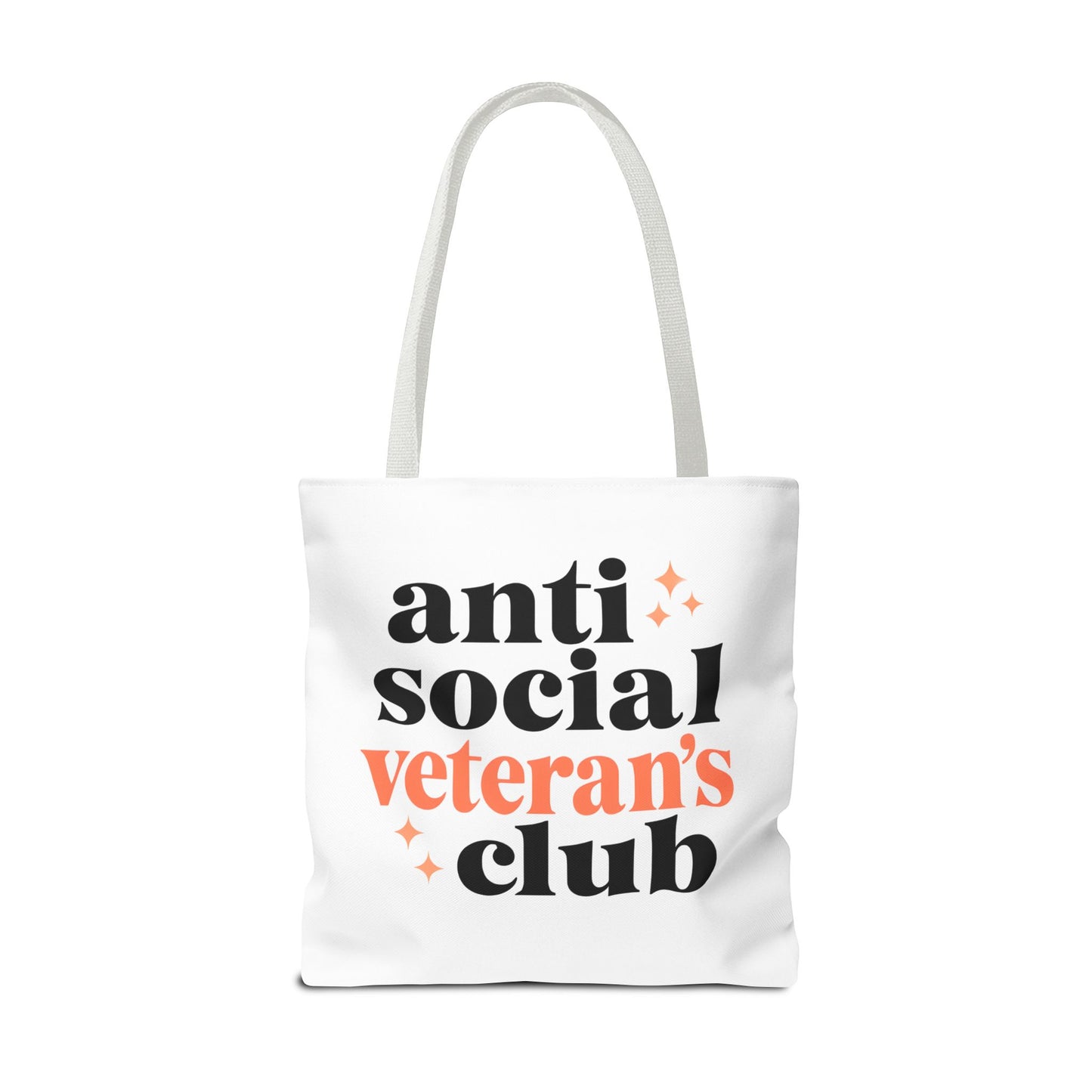 Anti Social Veteran's Club Tote Bag