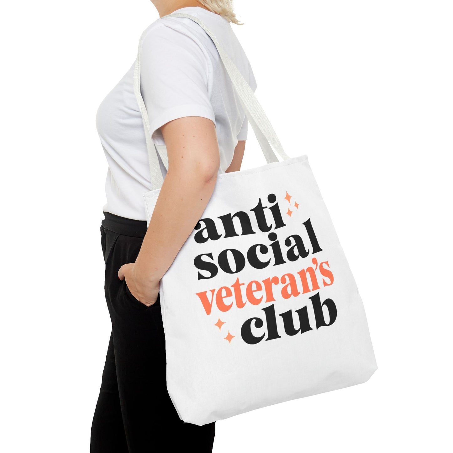Anti Social Veteran's Club Tote Bag