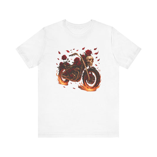 Roses & Fire Motorcycle Tee