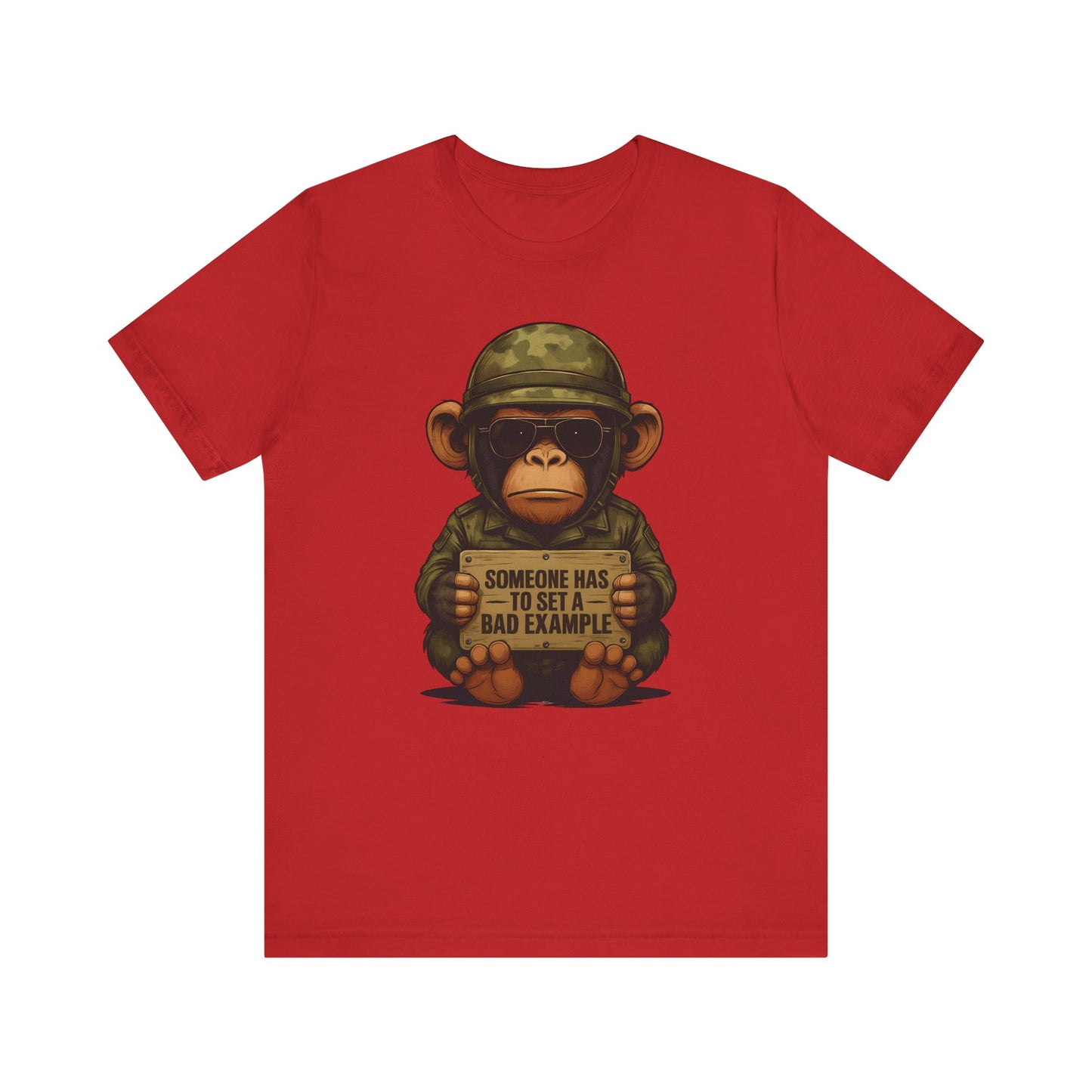 Funny Military Monkey Tee
