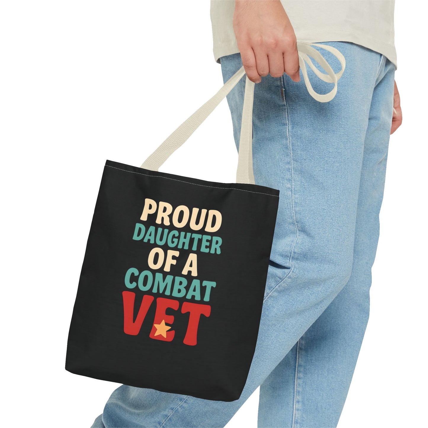 Proud Daughter of a Combat Vet Tote Bag