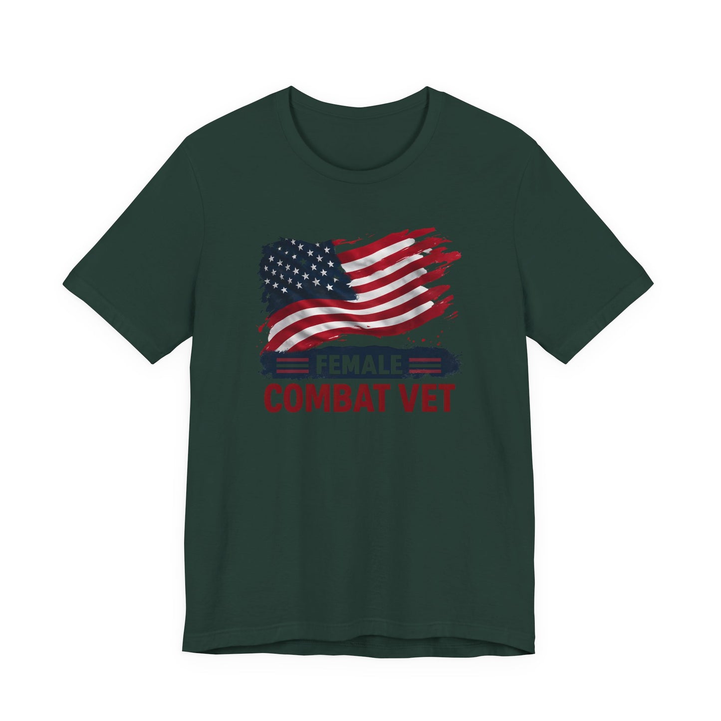 American Flag Female Veteran Tee