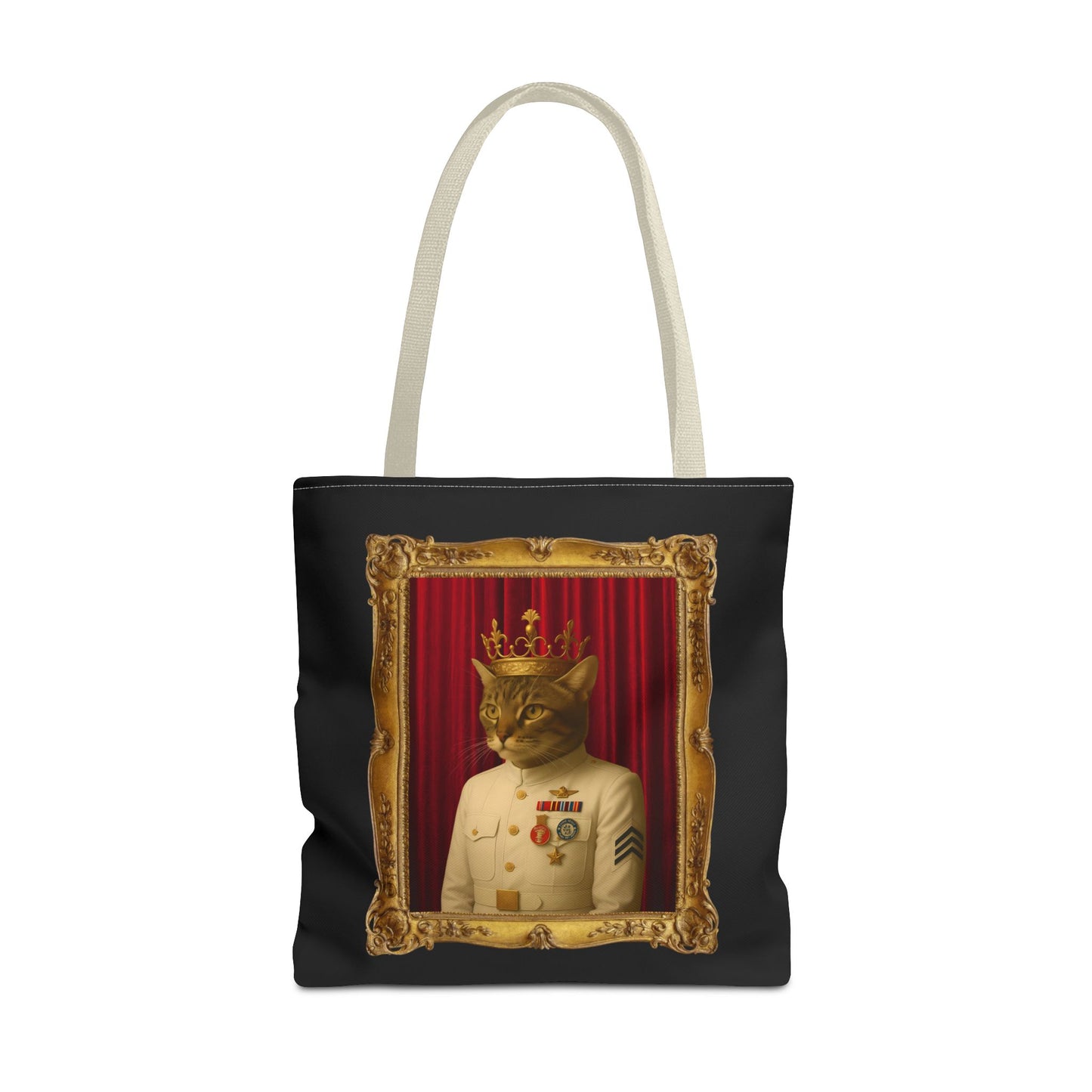 Navy Cat Tote Bag
