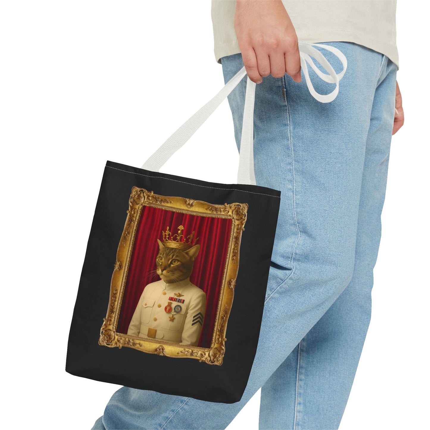 Navy Cat Tote Bag