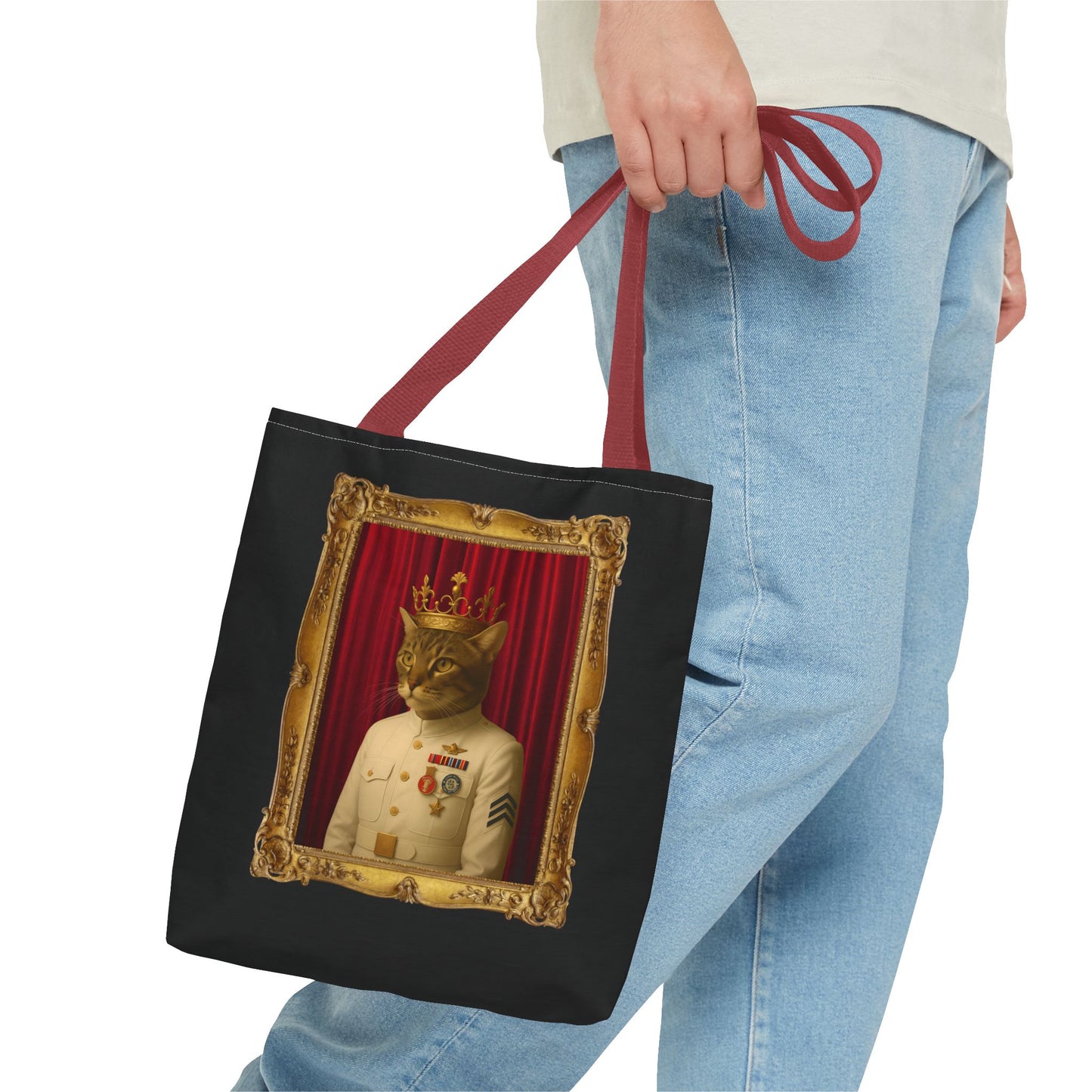 Navy Cat Tote Bag