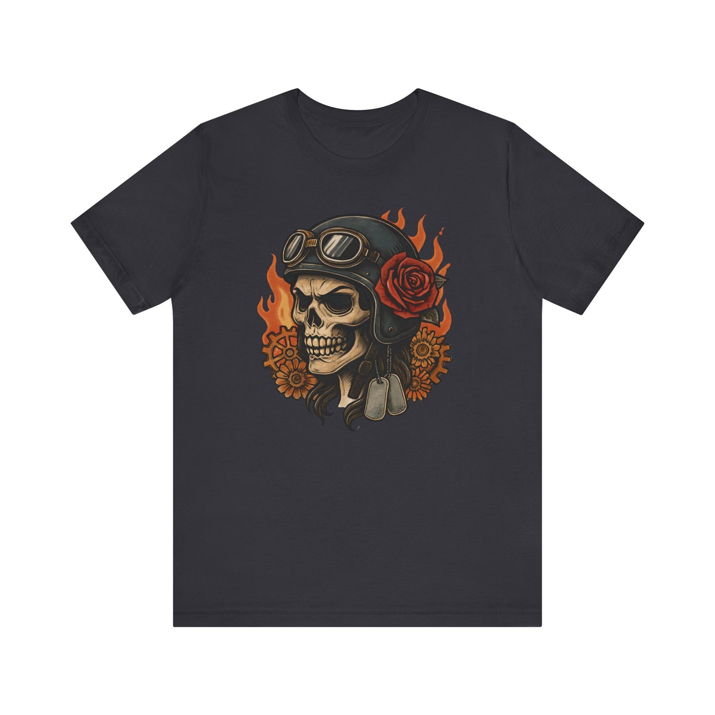 Flaming Skull Unisex Tee