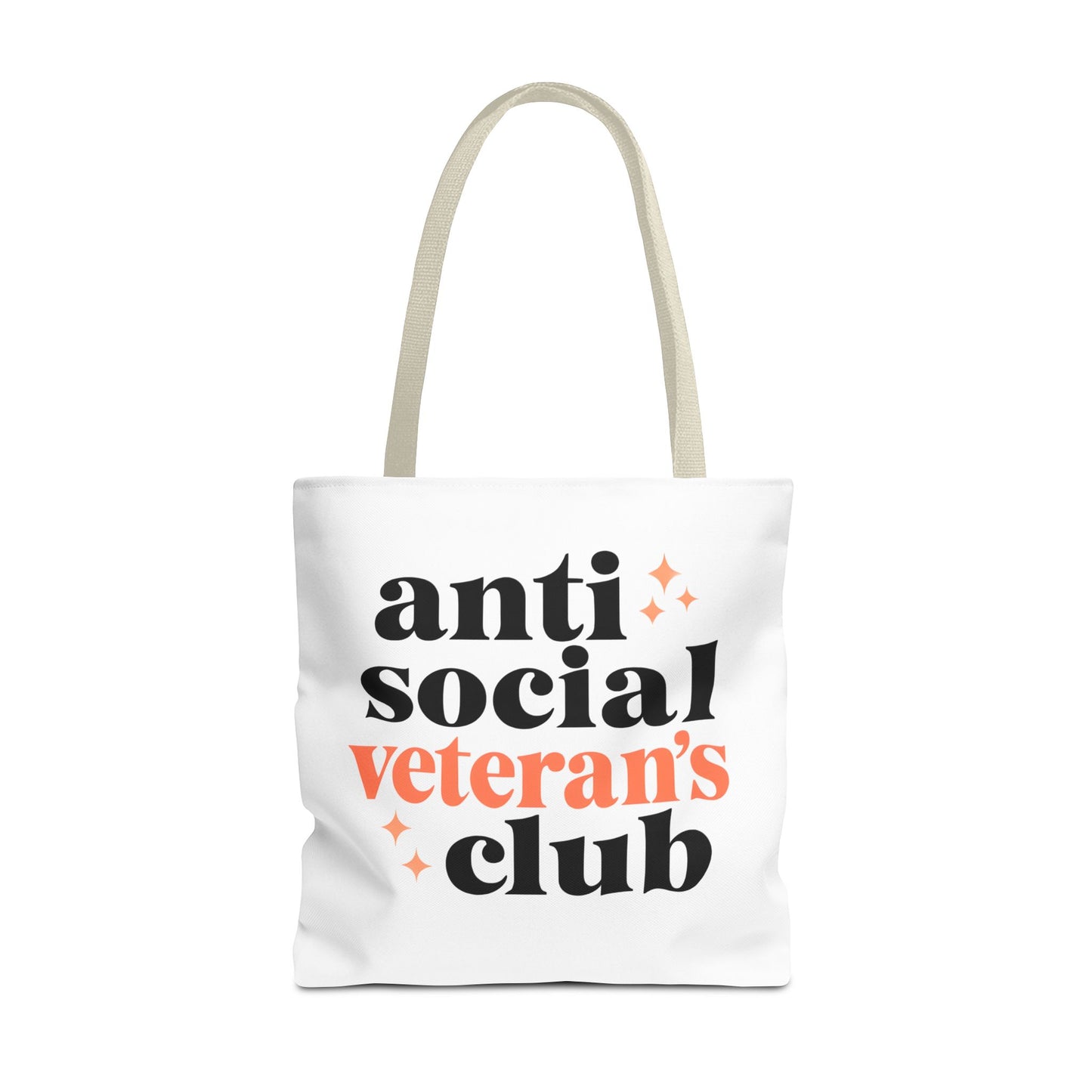 Anti Social Veteran's Club Tote Bag