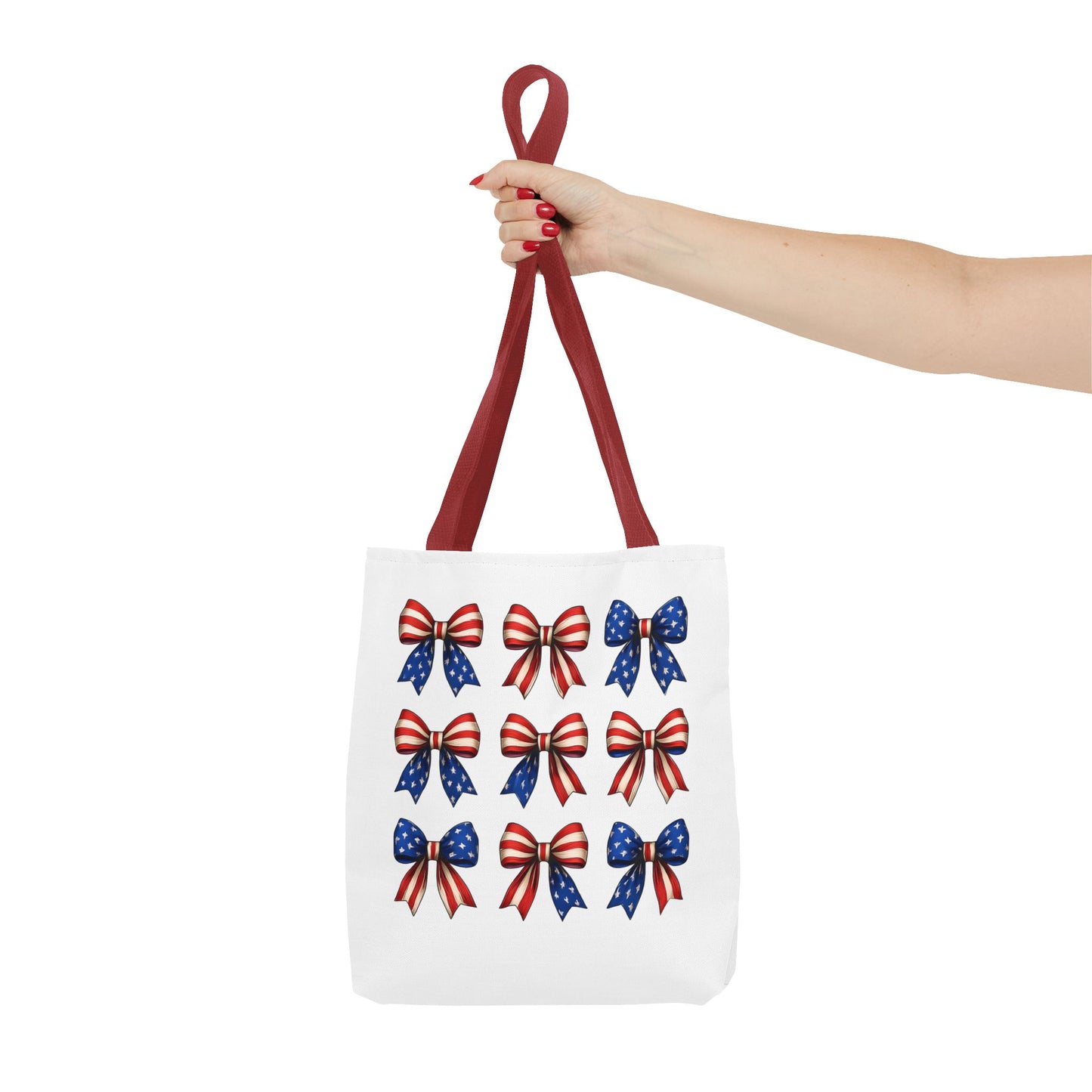 Patriotic Bow Tote Bag