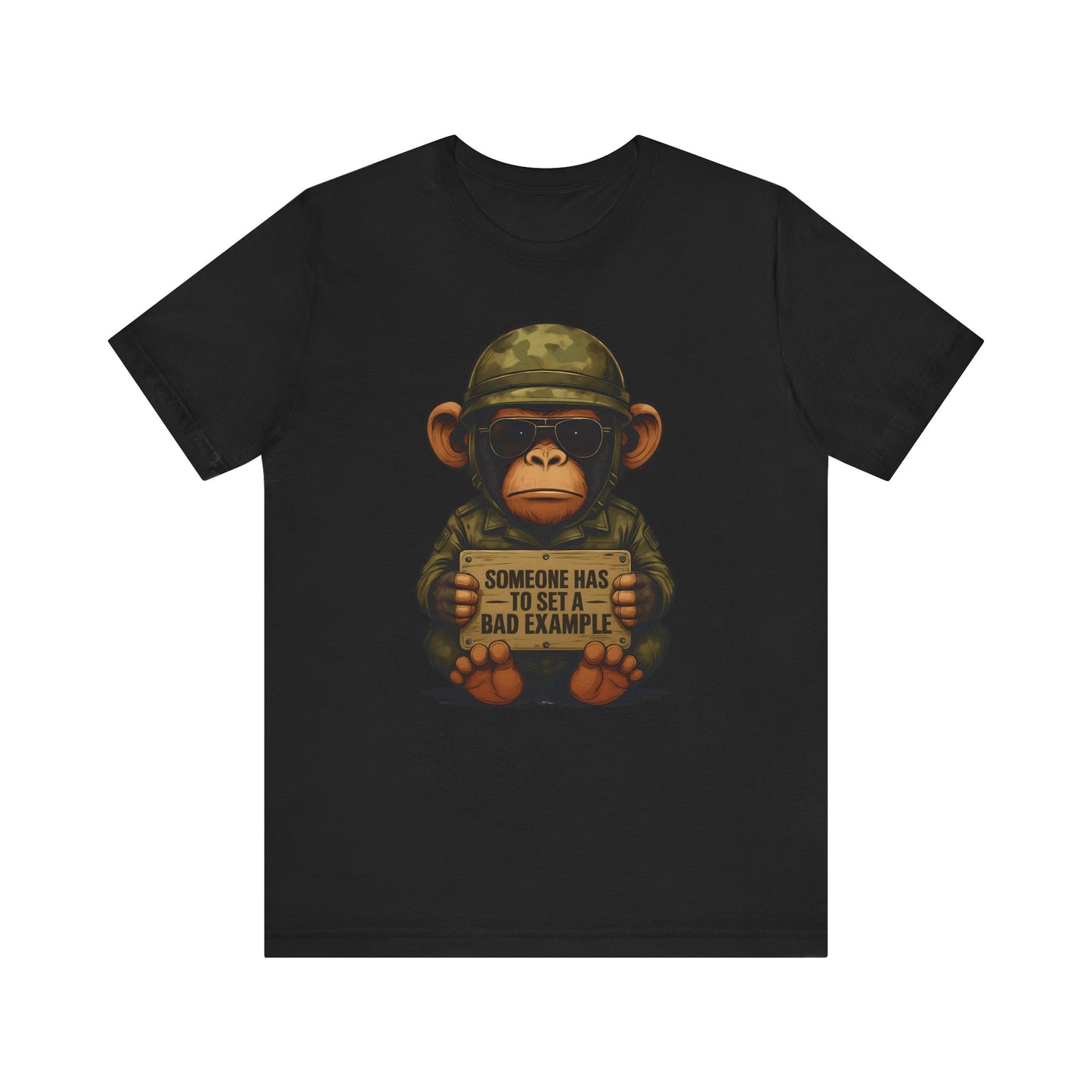 Funny Military Monkey Tee