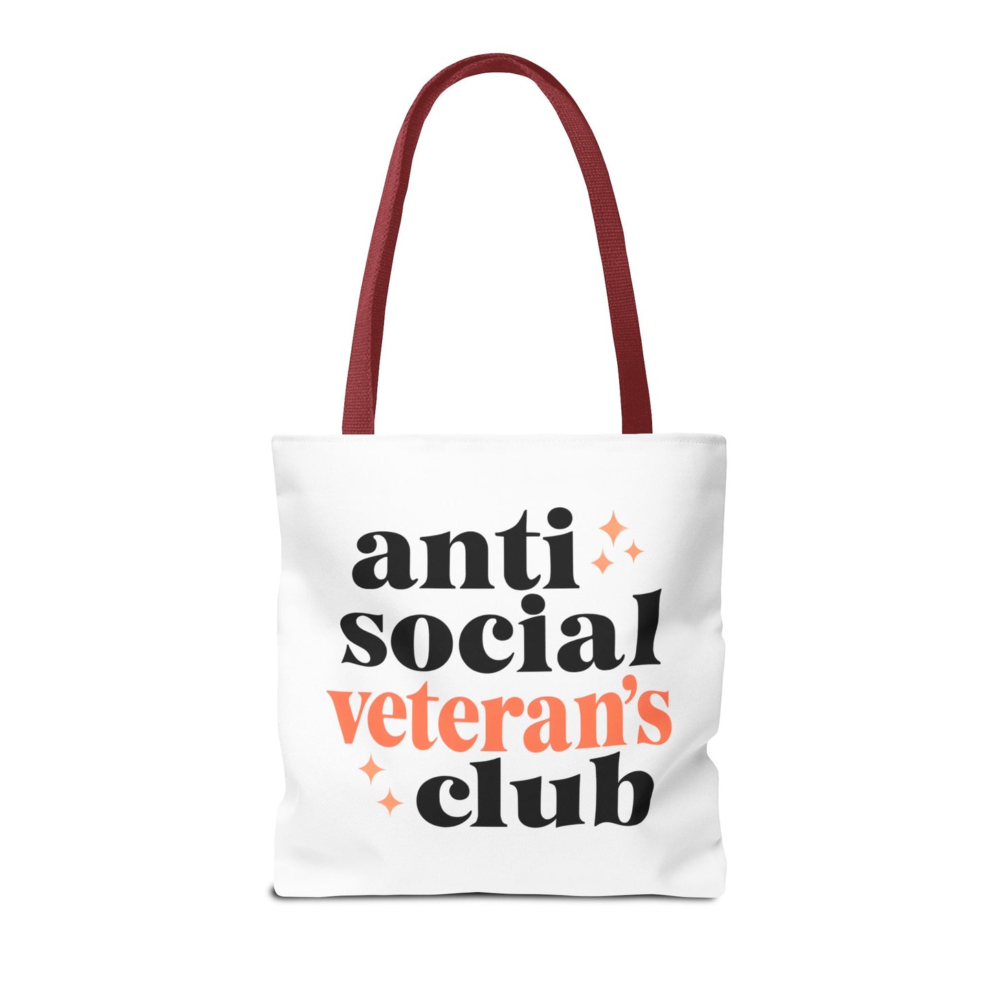 Anti Social Veteran's Club Tote Bag