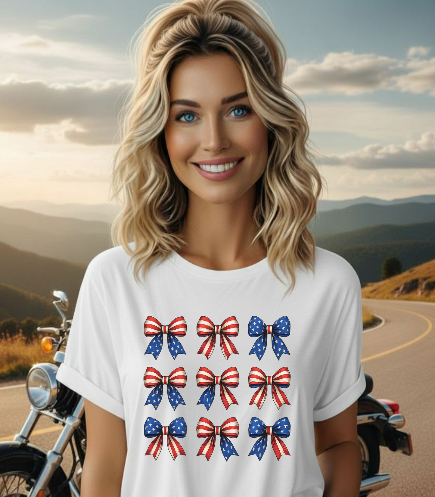 Patriotic Bow Tee