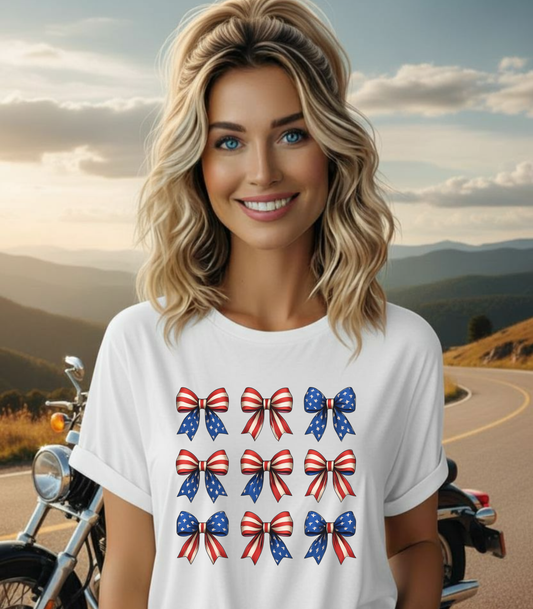 Patriotic Bow Tee