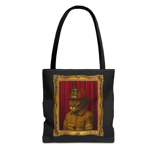 Firefighter Cat Tote Bag