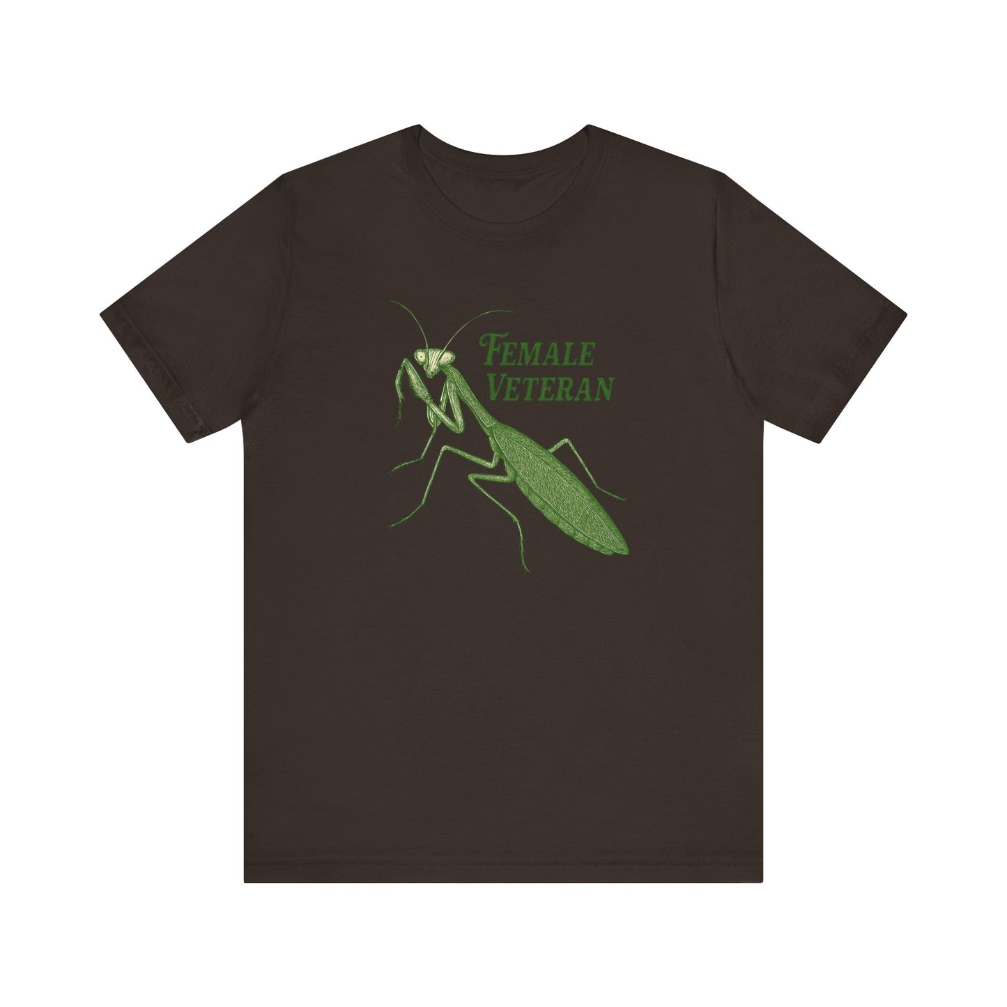 Female Veteran Praying Mantis Tee